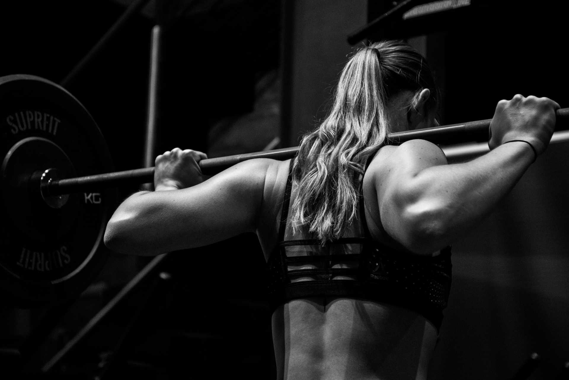 Strong Woman Deadlifting